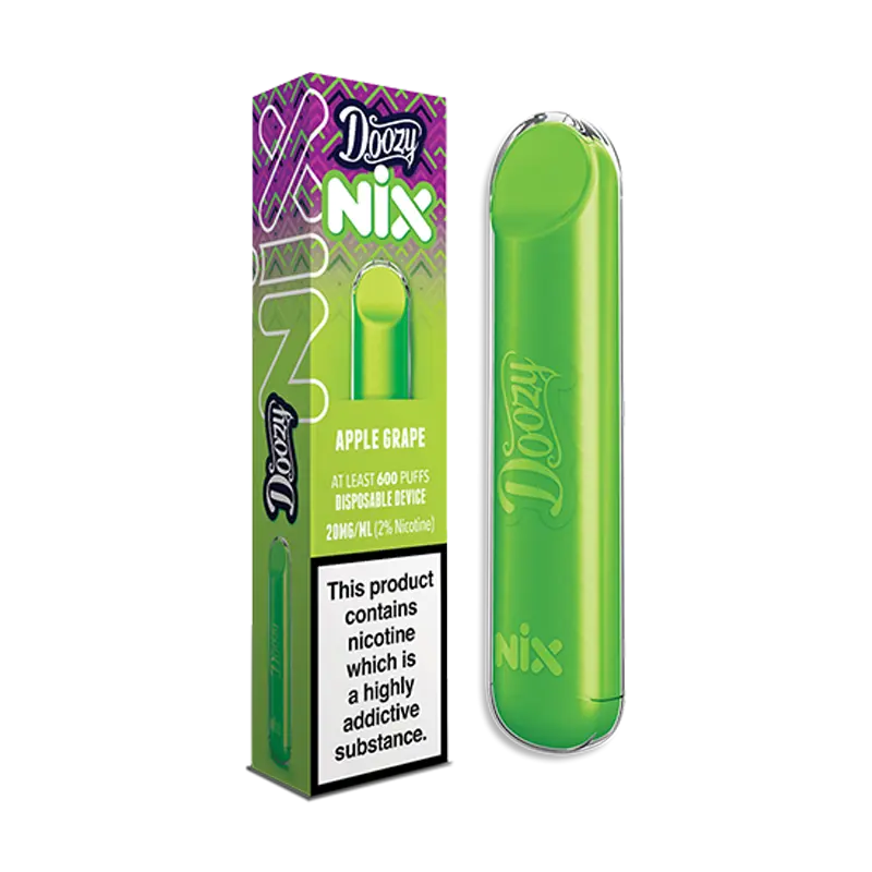 Apple Grape Doozy Nix 0mg Disposable Vape by Doozy Vapes