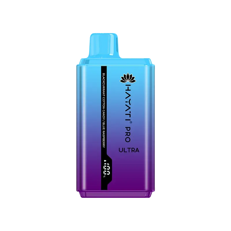 Blackcurrant Cotton Candy   Blue Raspberry Hayati Pro Ultra Dispsoable Vape   20mg