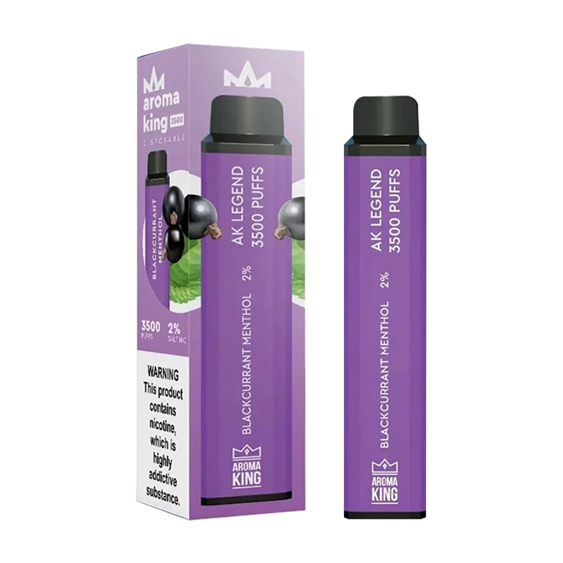 Blackcurrant Menthol Legend 3500 Disposable Vape  by Aroma King