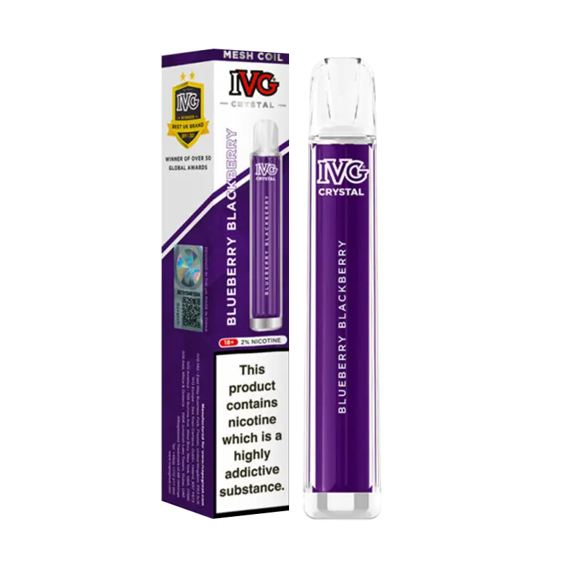 Blueberry Blackberry Crystal Bar Disposable Vape by IVG