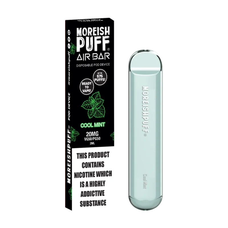 Cool Mint Air Bar Disposable Pod Device by Moreish Puff