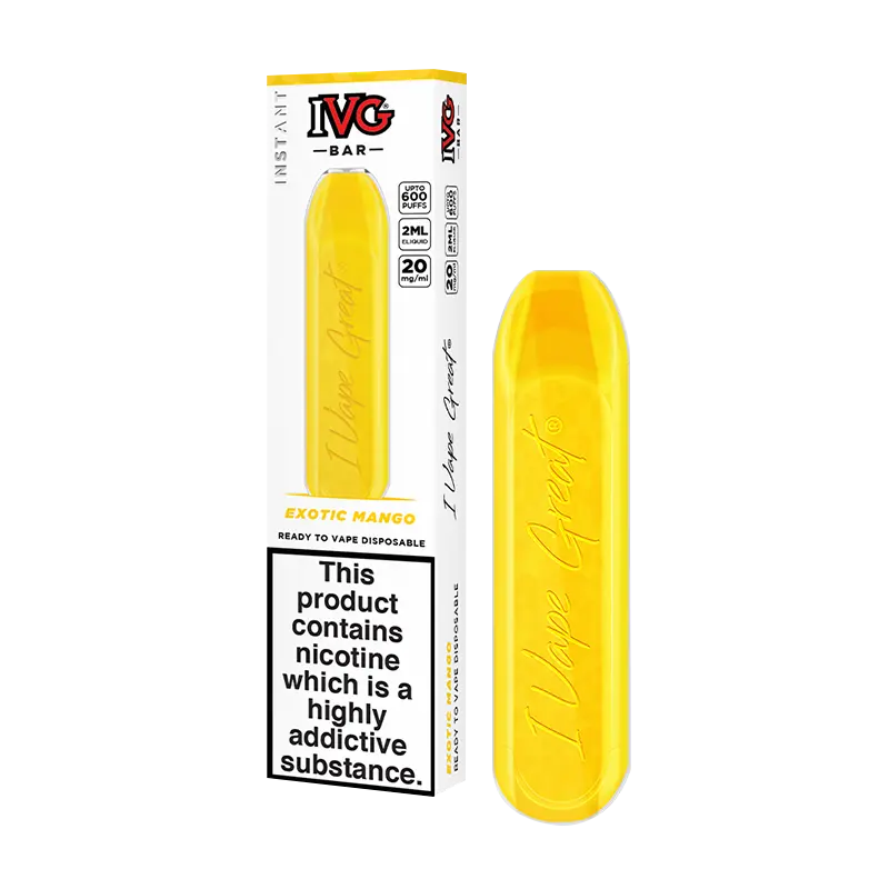 Exotic Mango IVG Bar Disposable Vape Device