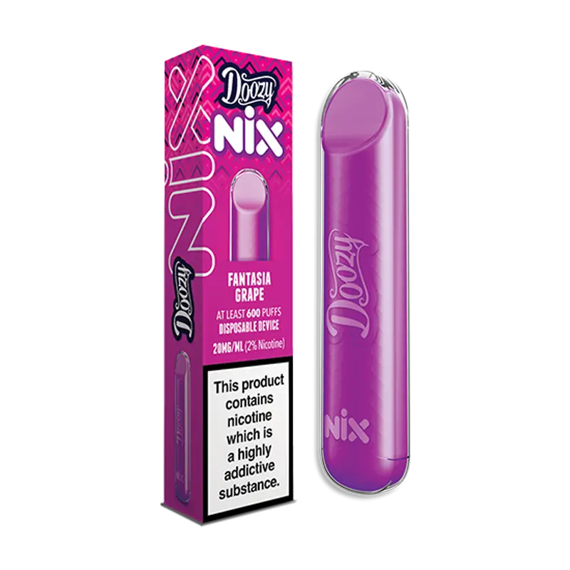 Fantasia Grape Doozy Nix 0mg Disposable Vape by Doozy Vapes