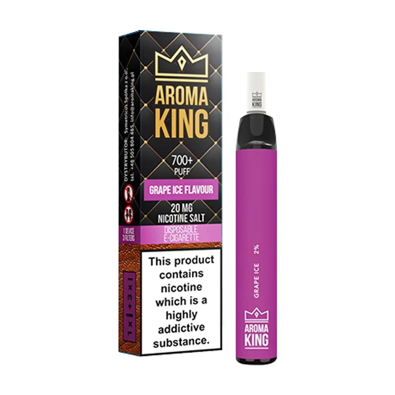 Grape Ice Aroma King Hybrid Disposable Vape