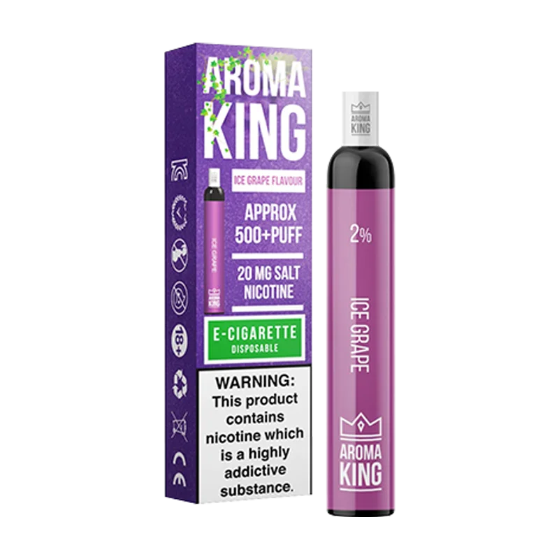 Ice Grape Aroma King Regular Disposable Vape