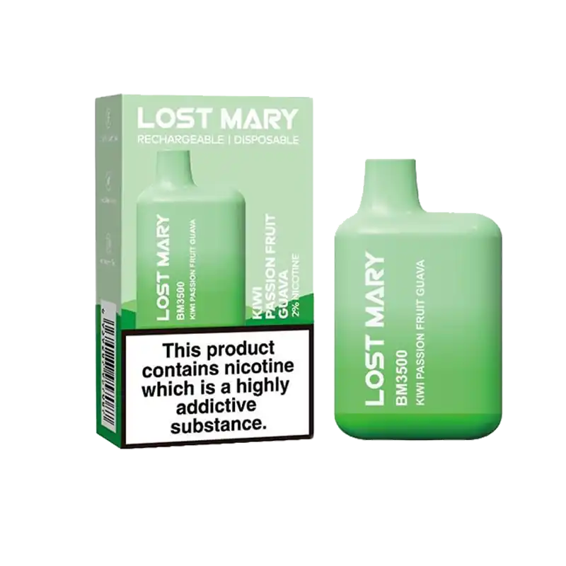 Kiwi Passion Fruit Guava Lost Mary BM3500 Disposable Vape by Elf Bar