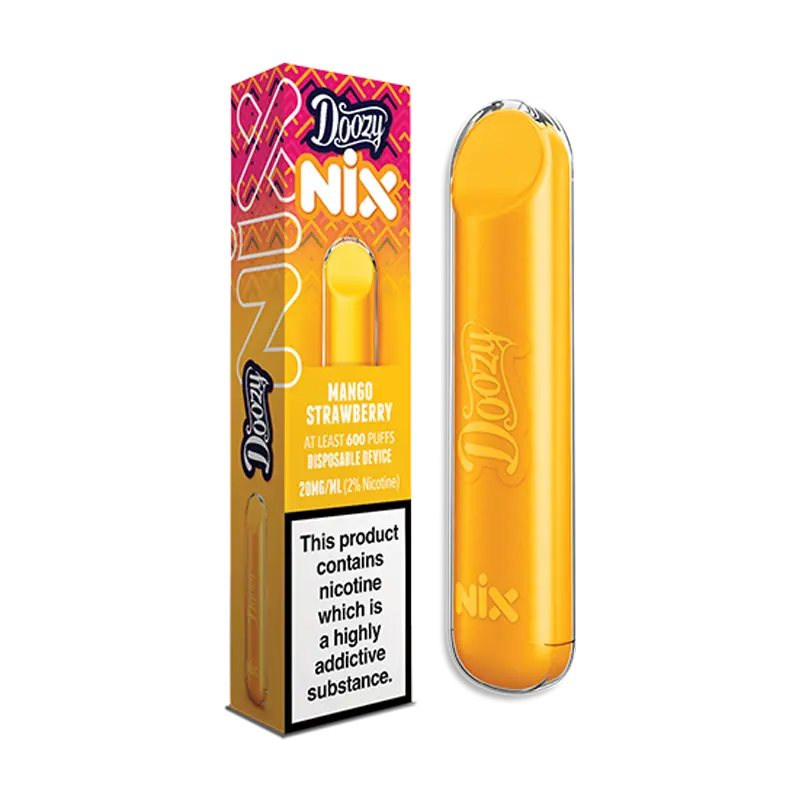 Mango Strawberry Doozy Nix 0mg Disposable Vape by Doozy Vapes