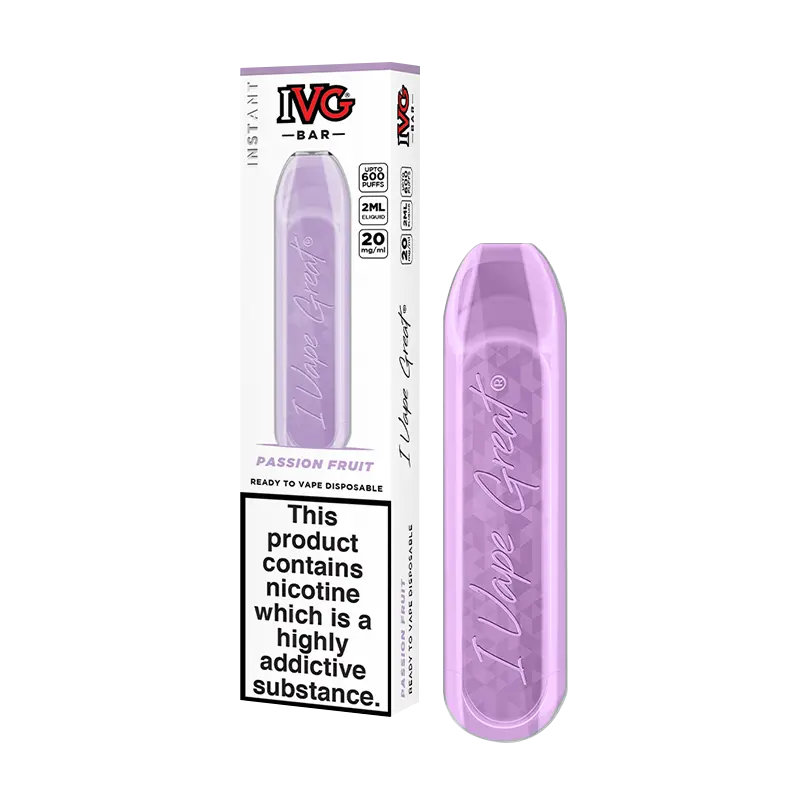 Passion Fruit IVG Bar Disposable Vape Device