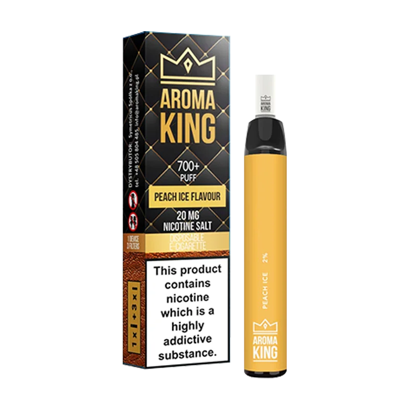 Peach Ice Aroma King Hybrid Disposable Vape