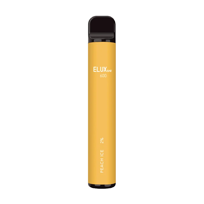 Peach Ice Elux Bar 600 Disposable Vape by Elux