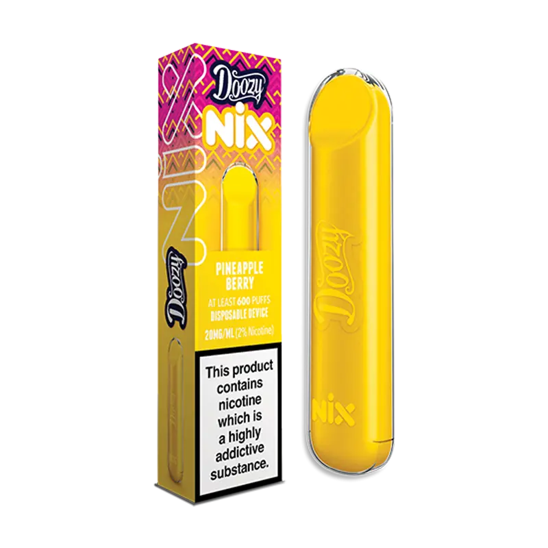 Pineapple Berry Doozy Nix 0mg Disposable Vape by Doozy Vapes