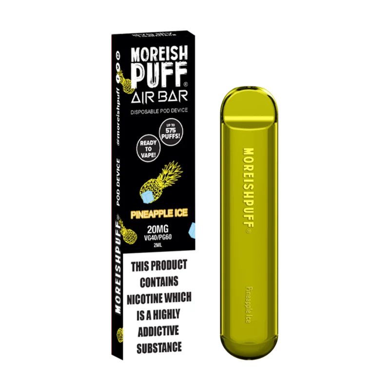 Pineapple Ice Air Bar Disposable Pod Device by Moreish Puff