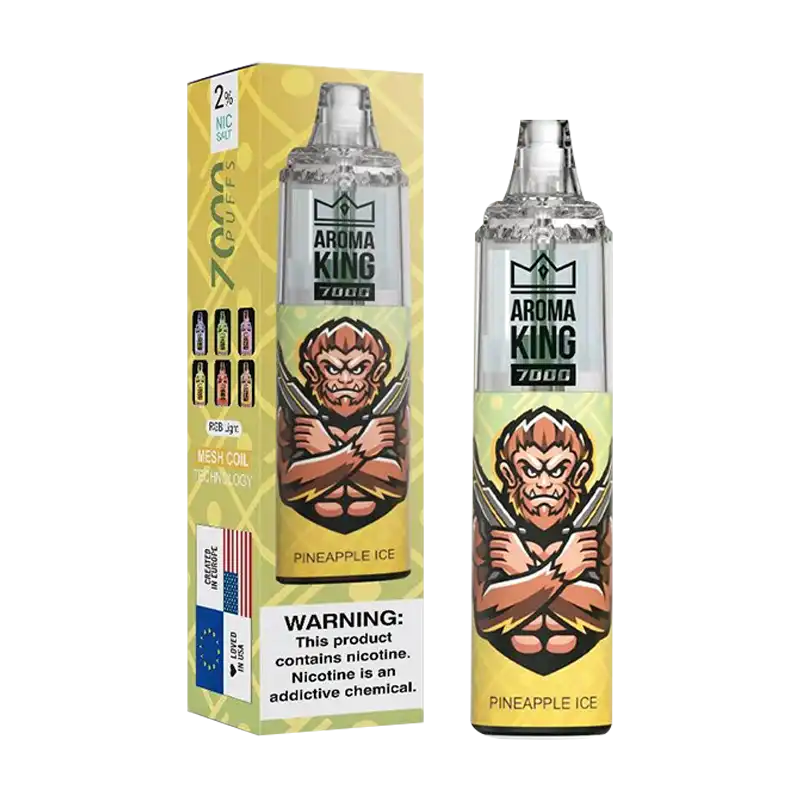 Pineapple Ice Tornado 7000 Disposable Vape by Aroma King