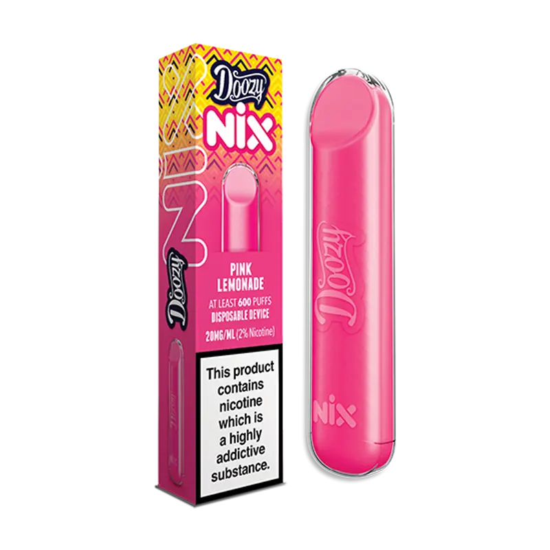 Pink Lemonade Doozy Nix 0mg Disposable Vape by Doozy Vapes