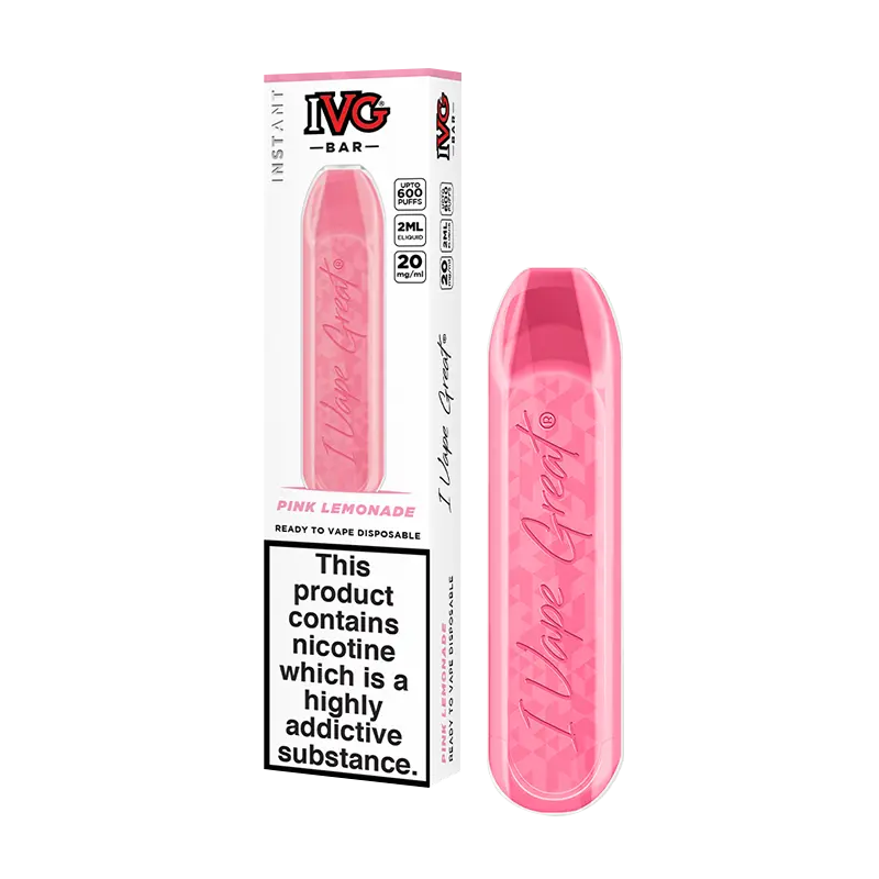 Pink Lemonade IVG Bar Disposable Vape Device