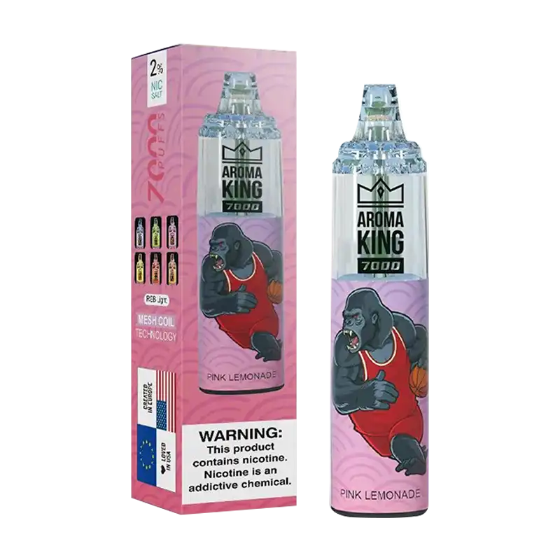 Pink Lemonade Tornado 7000 Disposable Vape by Aroma King