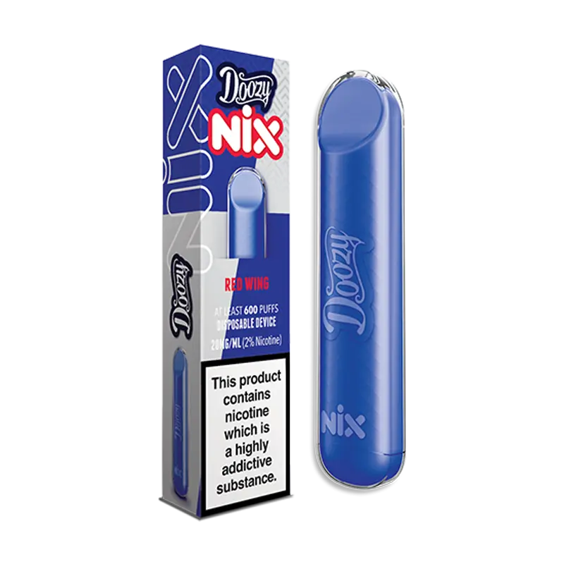 Red Wing Doozy Nix 0mg Disposable Vape by Doozy Vapes