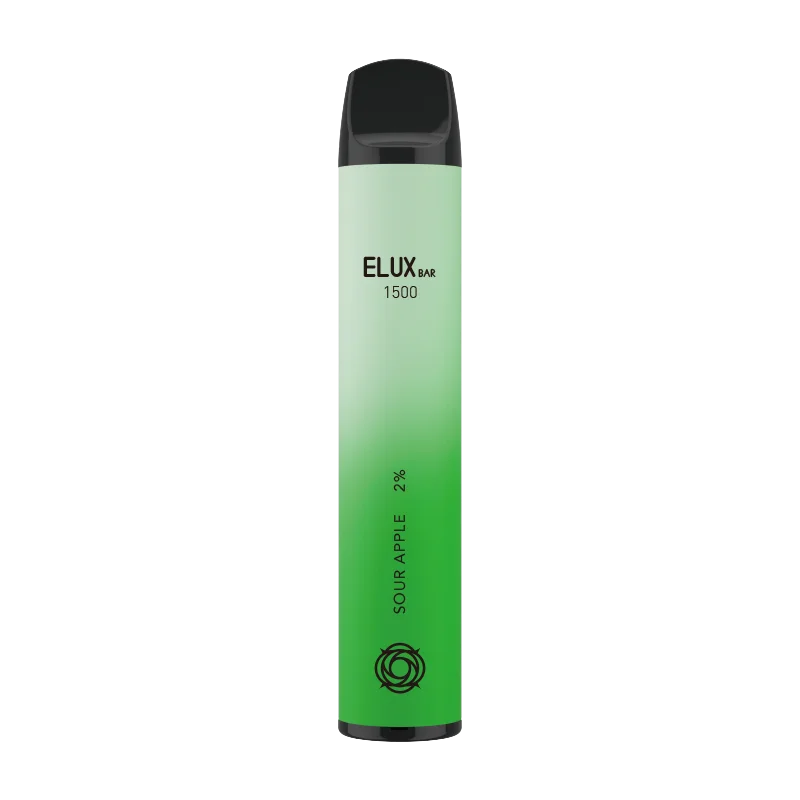 Sour Apple Elux Bar 1500 Disposable Vape