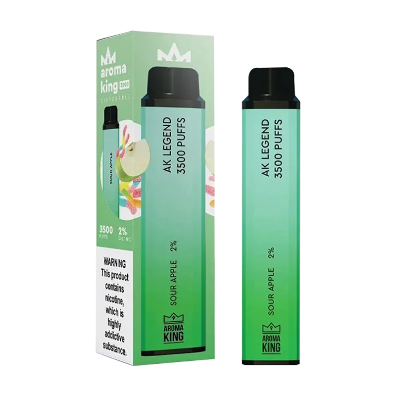 Sour Apple Legend 3500 Disposable Vape  by Aroma King