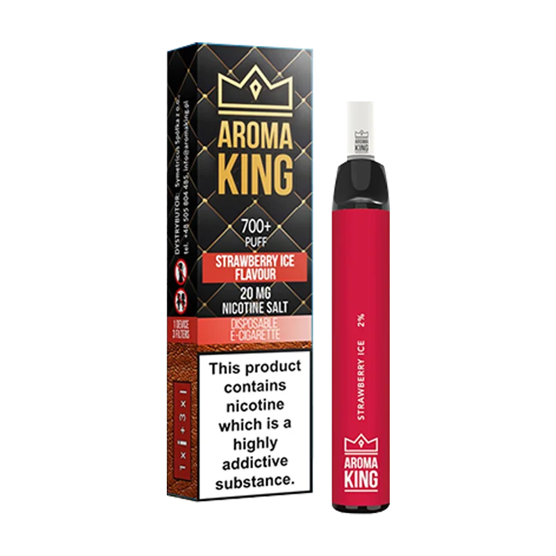 Strawberry Ice Aroma King Hybrid Disposable Vape