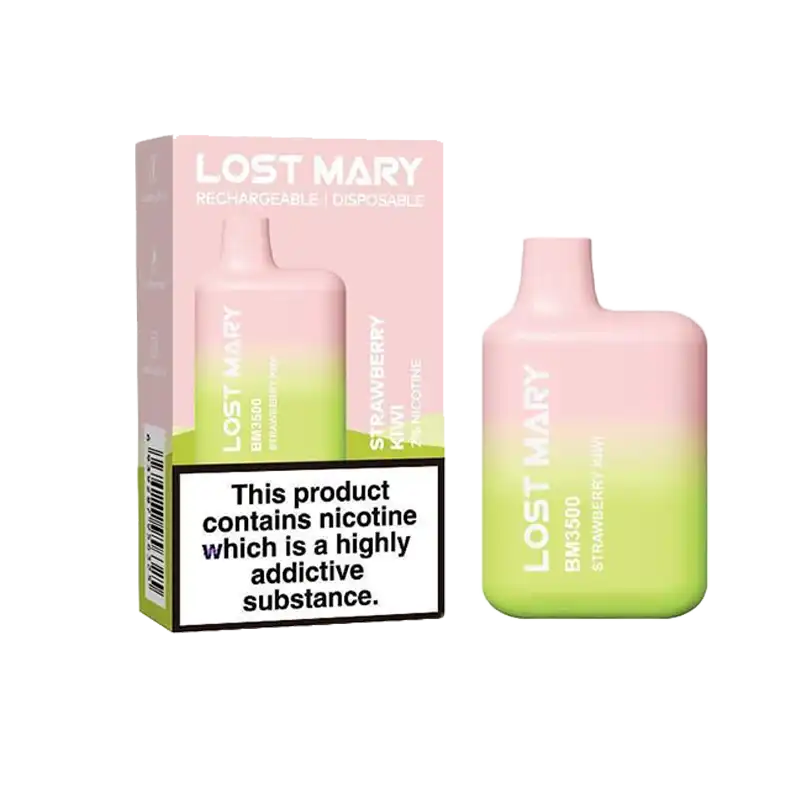 Strawberry Kiwi Lost Mary BM3500 Disposable Vape by Elf Bar