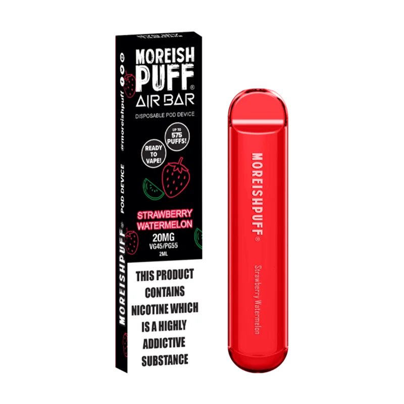 Strawberry Watermelon Air Bar Disposable Pod Device by Moreish Puff