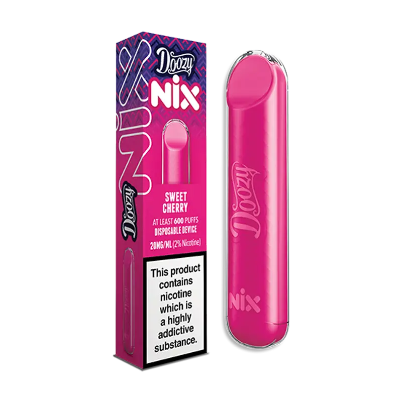 Sweet Cherry Doozy Nix 0mg Disposable Vape by Doozy Vapes