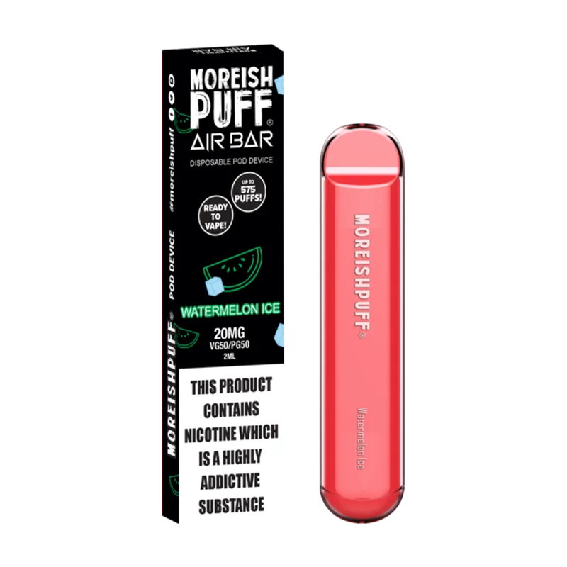 Watermelon Ice Air Bar Disposable Pod Device by Moreish Puff