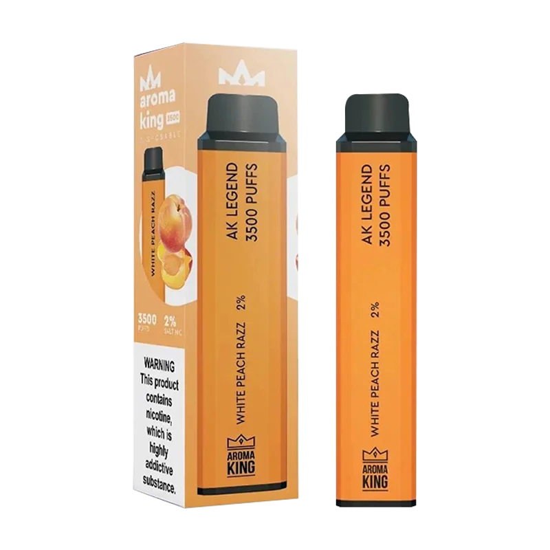 White Peach Razz Legend 3500 Disposable Vape  by Aroma King