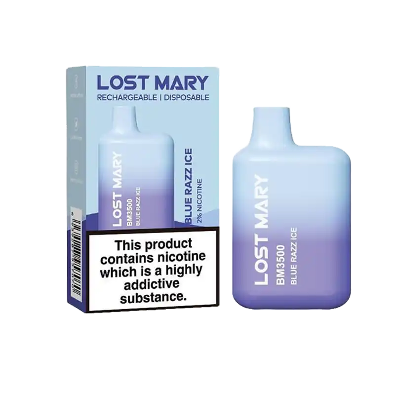 Product Variant Image Of Blue Razz Ice Lost Mary BM3500 Disposable Vape by Elf Bar