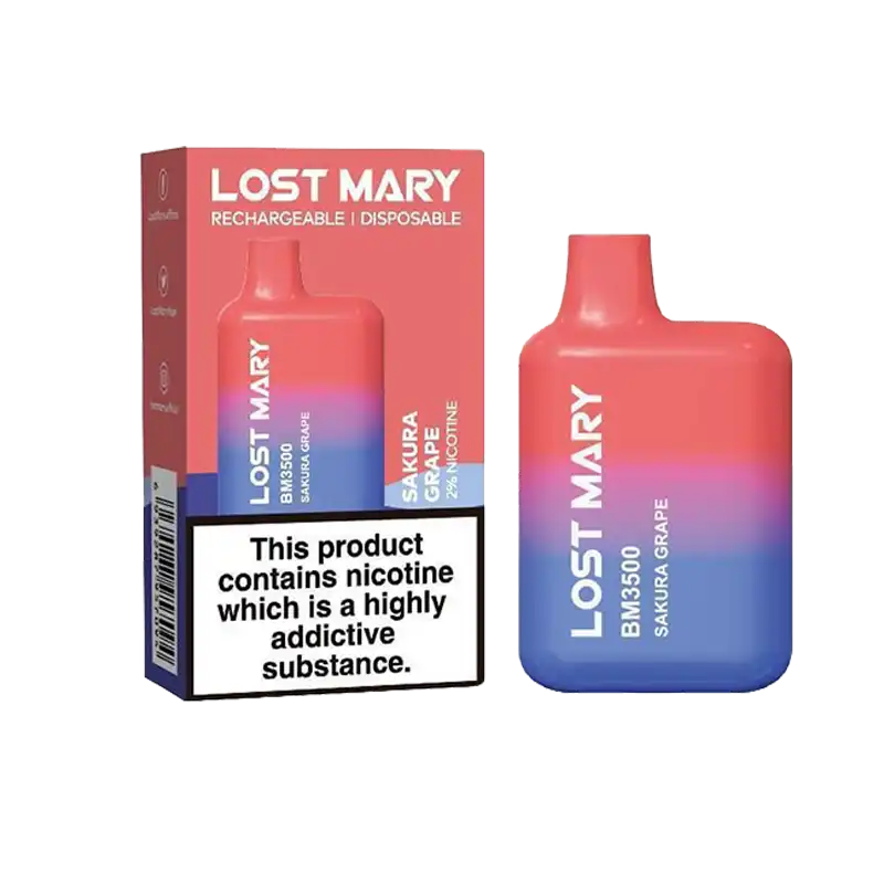 Product Variant Image Of Sakura Grape Lost Mary BM3500 Disposable Vape by Elf Bar