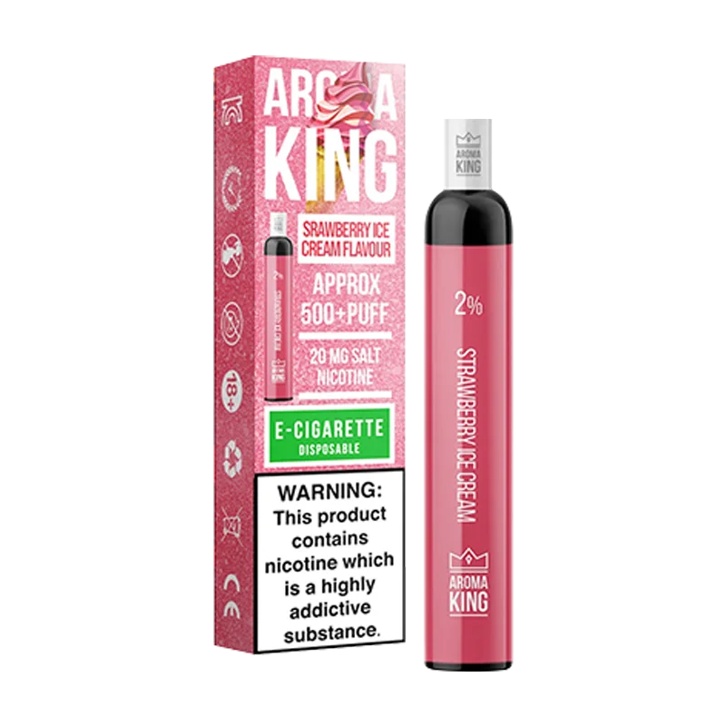 Product Variant Image Of Strawberry Ice Cream Aroma King Regular Disposable Vape