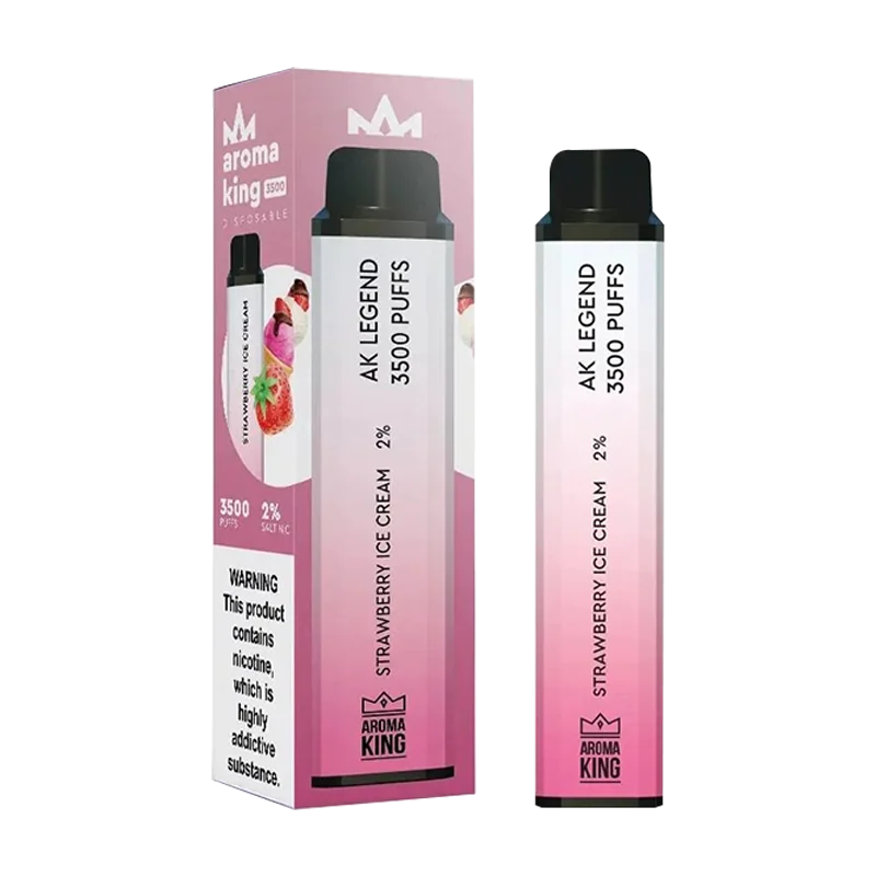 Product Variant Image Of Strawberry Ice Cream Legend 3500 Disposable Vape  by Aroma King