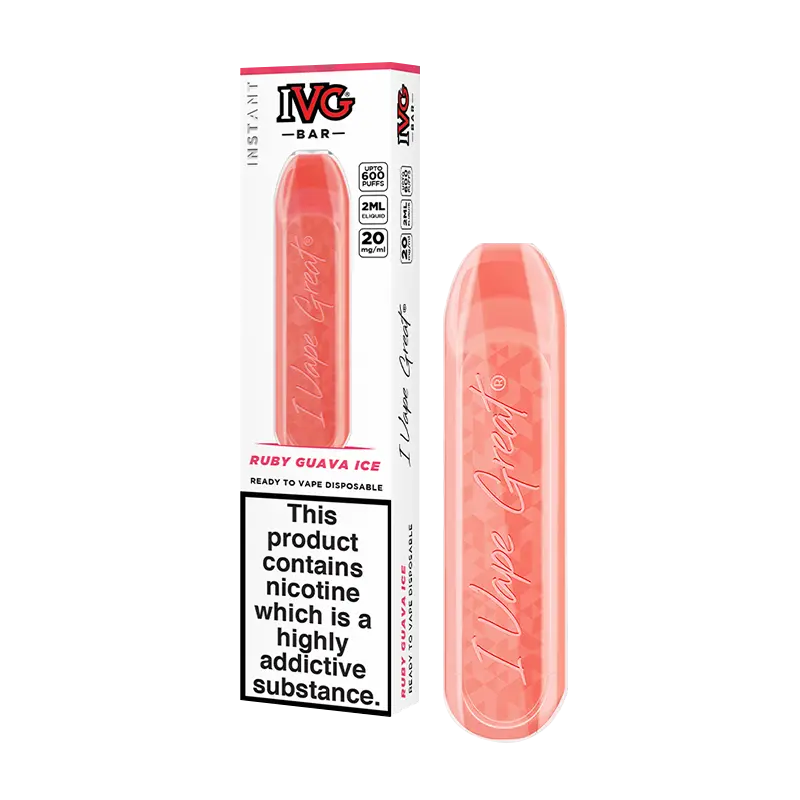 Product Image Of Ruby Guava Ice IVG Bar Disposable Vape Device